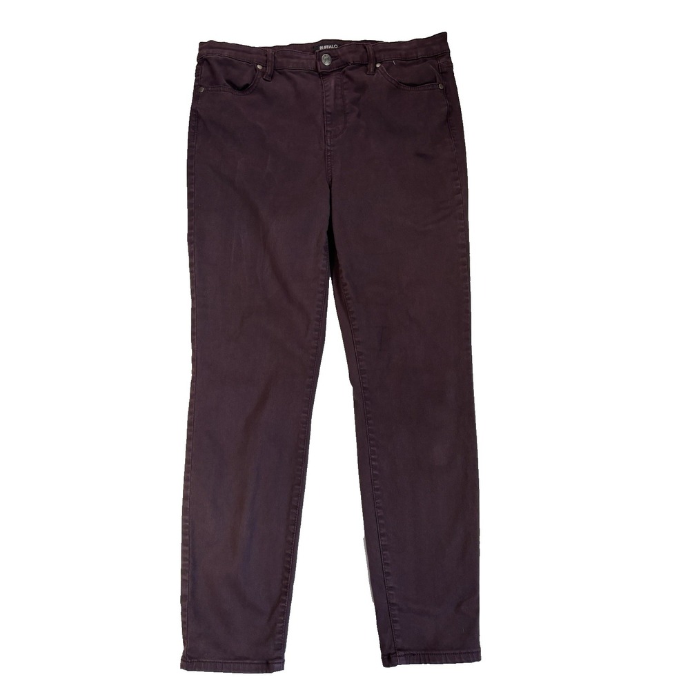 Buffalo David Bitton Women's 12/32 Hanna Purple High Rise Skinny‎ Jeans BOHO